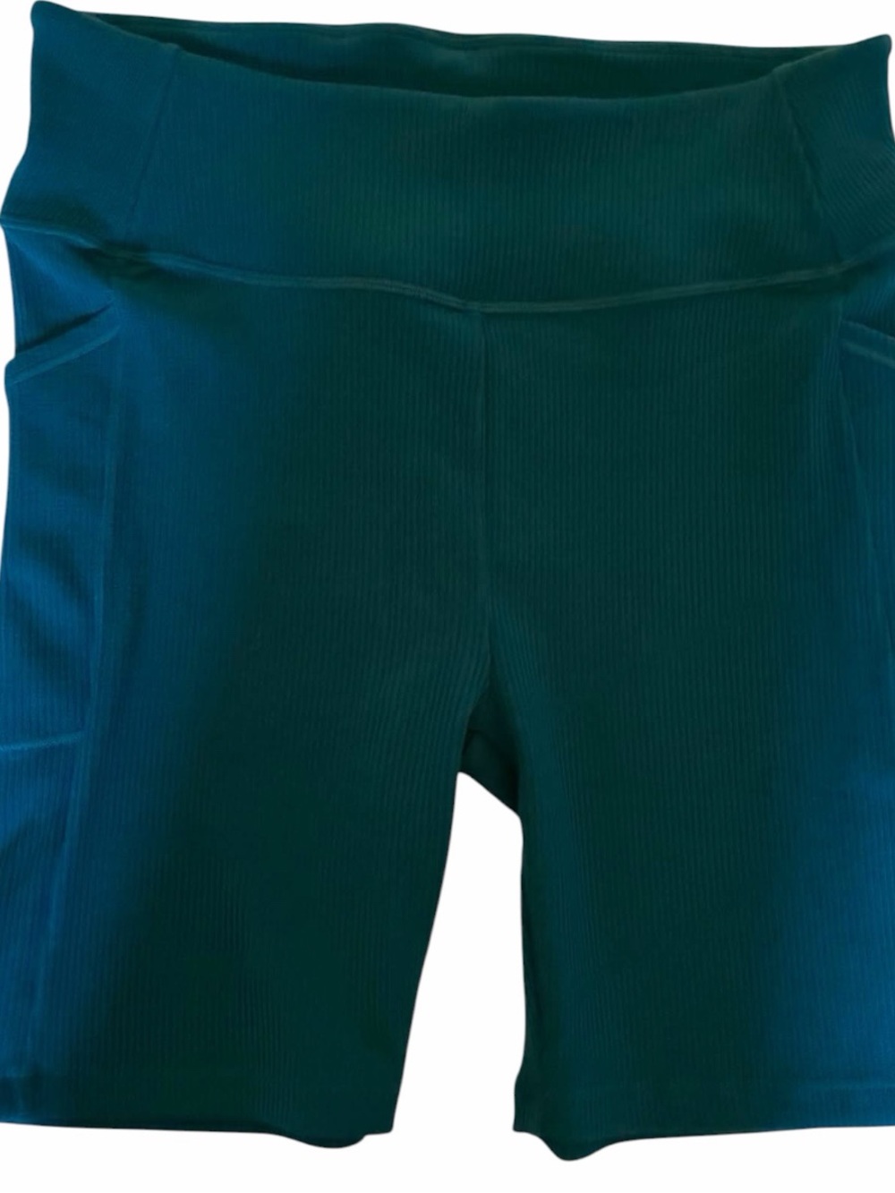 New Woolx Miley Merino Wool Ribbed Bike Shorts, Size XSM, Moroccan Blue